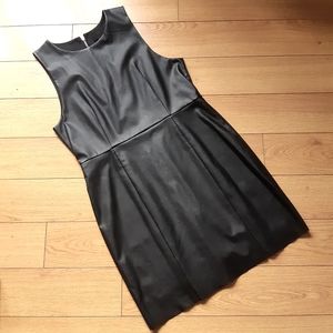 H&M Faux leather mini dress, size large